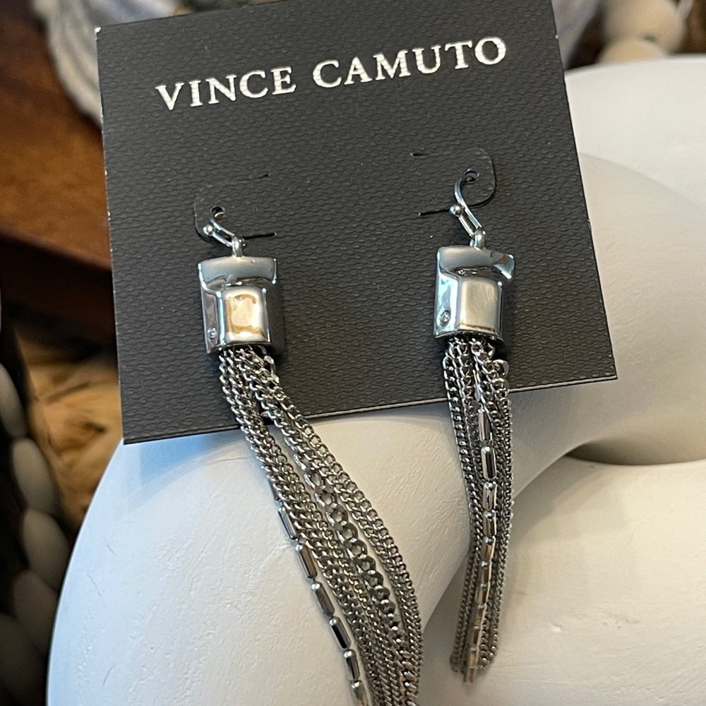 VINCE CAMUTO Metal Tassel Earrings - Picture 6 of 8